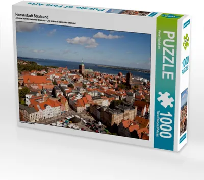 Produktbild von CALVENDO Puzzle Hansestadt Stralsund | 1000 Teile Lege-Größe 64x48cm Foto-Puzzle für glückliche Stunden