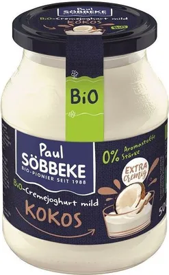 Obrázok produktu pre KRÉMOVÝ KOKOSOVÝ JOGURT (7,5 % MLIEČNEHO TUKU)500 g (DAR) - SOBBEKE
