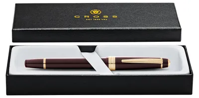 Produktbild von Cross Füllfederhalter Bailey Light Rot-Lack/Gold, Kunststoff, M-Feder