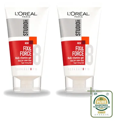 Obrázok produktu pre 2 x L'Oréal Paris Studio Line Essentials Fixačný gél Super Strong 150 ml - balenie s 2 kusmi