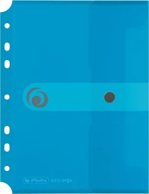 Produktbild von Dokumententasche A5 PP zum Abheften transparent blau to go Packung mit 6 Stück