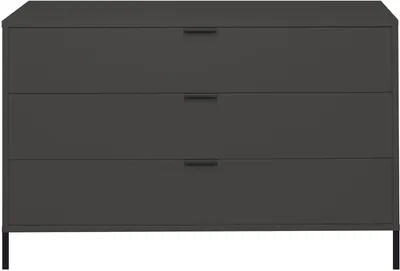 Zdjęcie produktu dla Komoda Erna 119x45x82 lakier matowy antracyt 14714-Q