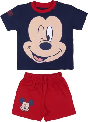 Image de Disney Mickey Mouse Pyjama pour enfants T-shirt et short 100 % coton 5 ans