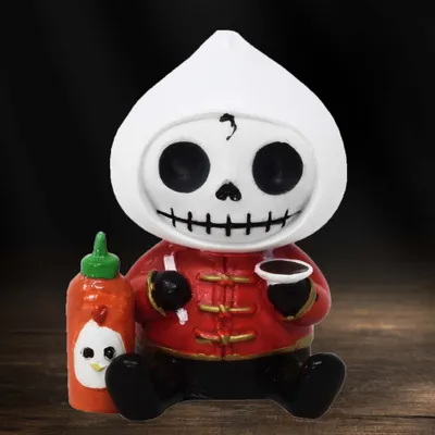 Produktbild von Furrybones "Dumpling" - Dekofigur Totenkopf Gothic Fantasy