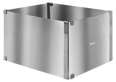 Produktbild von Ruhhy 27426 Verstellbare rechteckige Kuchenform, Edelstahl, 20–38 × 24–45 × 15 cm