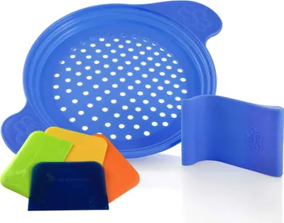 Immagine prodotto di Miracolo dello Spaetzle con spatola e cartoncini blu per la pasta