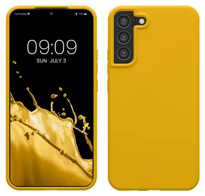 Produktbild von kwmobile Handyhülle für Samsung Galaxy S22 Plus Hülle - Case Silikon - Kabelloses Laden - Schutzhülle Cover in Strahlend Gelb
