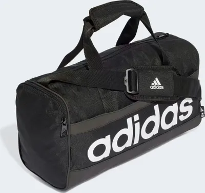 Image de adidas Unisex Essentials Linear Duffel Bag, Noir / Blanc, XS