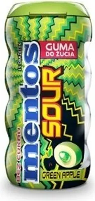 Produktbild von Mentos Saurer Kaugummi Grüner Apfel Flasche 30G