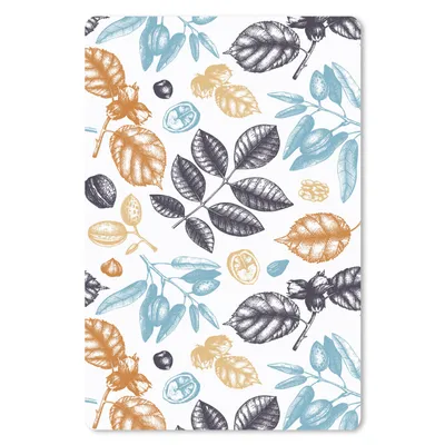 Produktbild von MuchoWow® Mauspad Mousepad Vintage - Blätter - Muster 40x60 cm - Mousepads - Maus Mat - Pad - Mausunterlage - Schreibtisch Accesoire