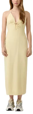 Produktbild von s.Oliver Damen Kleid – Leinenmix, V-Ausschnitt, Maxi-Länge