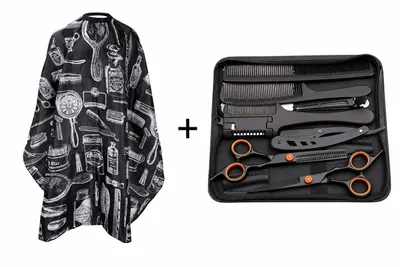 Produktbild von Professionelles Friseurscheren Haarschneide set 10 teil. - 6.0 Zoll Edelstahl Friseur Schere & Kamm Set NEU &- Haarschere Set Styling Set Unisex