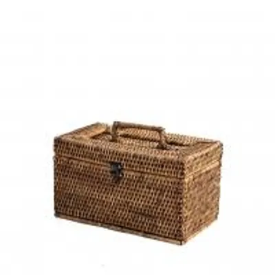 Immagine prodotto di H&H Scatola In Rattan Con Chiusura Cm 25X15X14