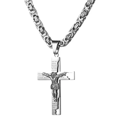 Image de Collier pour homme GR-32542 - Argenté 70cm KP32542