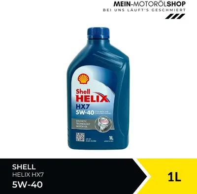 Produktbild von SHELL Helix 5w-40 hx7 synthetisches Motoröl 1l