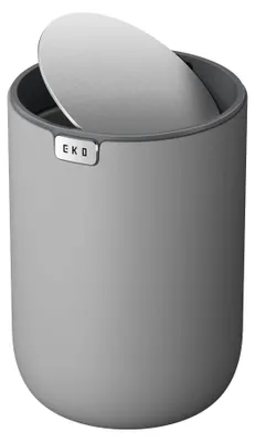 Productafbeelding van EKO mini prullenbak voor op tafel, met scharnierend deksel, 1,5 liter. Kleine prullenbak, geschikt voor cosmetica