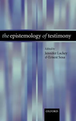 Produktbild von The Epistomology of Testimony