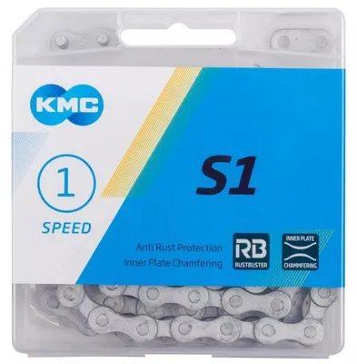 Produktbild von Kette KMC S1 Wide RB Anti-Rost 112 Glieder 1/2 x 1/8 silber