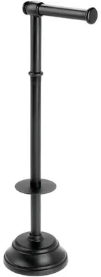 Produktbild von mDesign Toilettenpapierhalter Klopapierhalter WC Rollenhalter Metall Schwarz