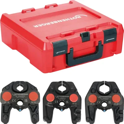 Zdjęcie produktu dla Rothenberger ROMAX NANO iJAWs SV 15 - 22 - 28 mm zestaw szczęk zaciskowych 3 szt ( 1000004939 ) + Rocase