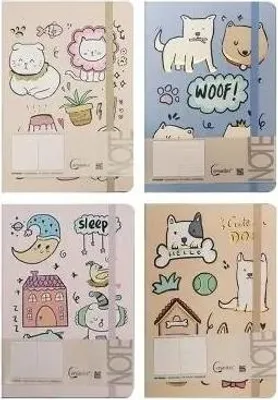 Produktbild von Notizbuch A5/96K liniert mit Radiergummi MIX