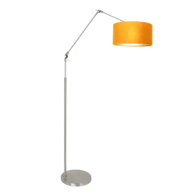 Immagine prodotto di Steinhauer - lampada da terra - Prestige Chic - acciaio - metallo velluto - lampada d'atmosfera - E27 - 8105ST
