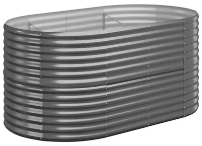 Productafbeelding van vidaXL Verhoogde plantenbak, verzinkt staal, 152x80x68 cm, antraciet