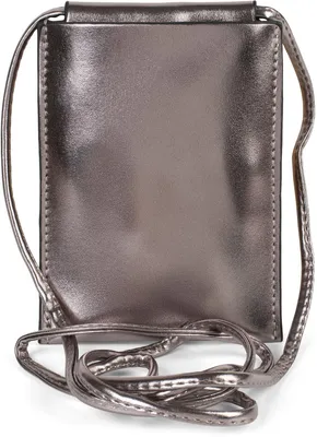 Produktbild von styleBREAKER Damen Handy Umhängetasche in Metallic, Schultertasche, Handy-Tragetasche, Mini Bag 02012307