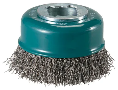Zdjęcie produktu dla Szczotka garnkowa 75 x 0,3 mm X-Lock stalowa Makita ( D-73396 ) do akumulatorowej szlifierki kątowej GA044G / GA047G / GA041G
