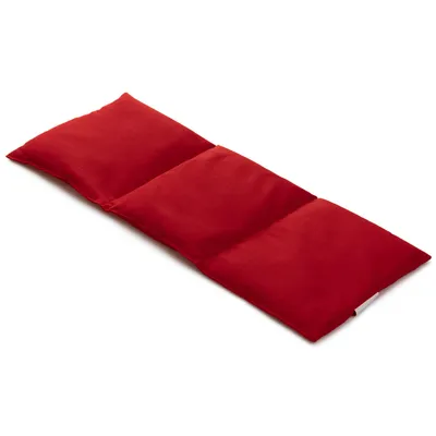 Produktbild von Leinsamenkissen 20x50cm groß 3-Kammer kirschrot - Wärmekissen, Körnerkissen