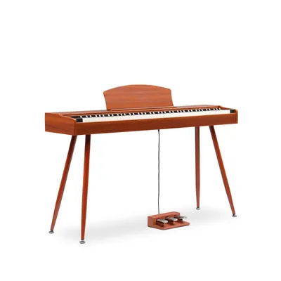 Zdjęcie produktu dla FCH – cyfrowe pianino elektryczne z 88 klawiszami, mechanizmem młoteczkowym, 128 rytmami, wymiary 135 x 32 cm, kolor brązowy
