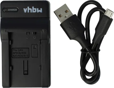 Produktbild von vhbw USB-C Ladegerät kompatibel mit Canon XA25, XA20 Kamera - Ladeschale + USB-C Kabel Ladeanzeige