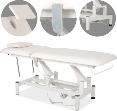 Produktbild von Habys Optima | Elektrische Behandlungsliege Therapieliege Massageliege Massagebank Kosmetikliege | Höhenverstellbare 2-Segmente | 182 x 68 cm