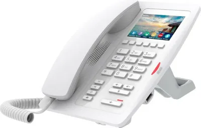 Produktbild von Fanvil H5W, IP-Telefon, Weiß, Kabelgebundenes Mobilteil, Tisch/Bank, Im Band, Außerhalb des Bandes, SIP-Info, 2 Zeilen