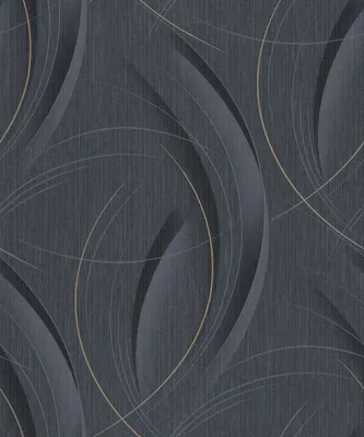 Produktbild von Vliestapete 10218-15 Tapete Streifen Wellen 0.53 x 10.05 m Erismann GMK - Fashion For Walls Schwarz
