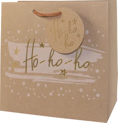 Produktbild von CACTUS Weihnachts-Geschenktüte "ho ho ho" klein