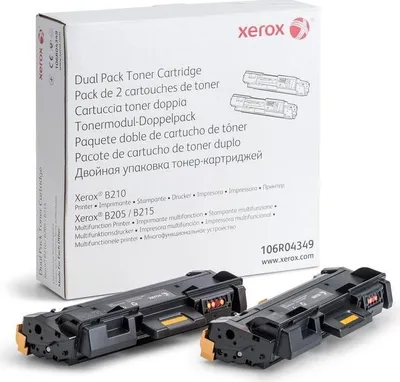 Zdjęcie produktu dla Xerox 106R04349, 3000 stron(y), Czarny, 2 szt.