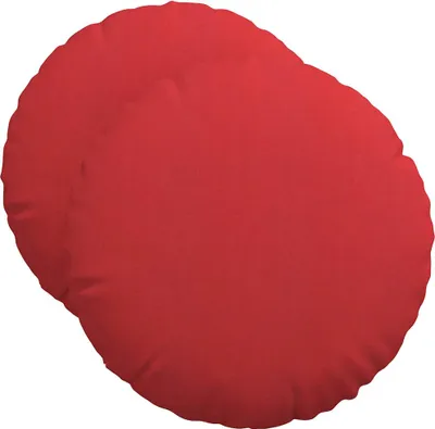 Produktbild von vidaXL Sitzkissen 2 stk. Stoff Rot Ø50 x 19 cm