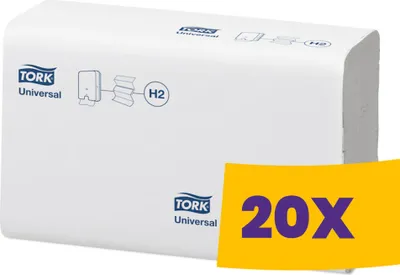 Produktbild von TORK Papierhandtuch Xpress® 21,3 x 23,4 cm (B x L) Papier recycelt weiß 20 x 237 Bl./Pack.