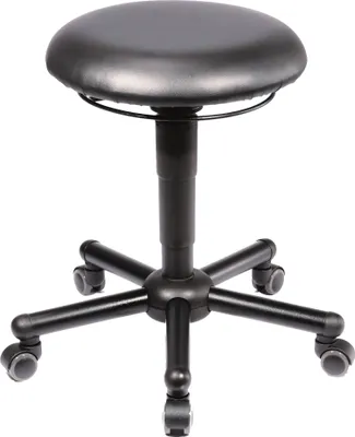 Produktbild von meychair Hocker XXL 10020 A19-TR-KL-XXL Rollen schwarz.