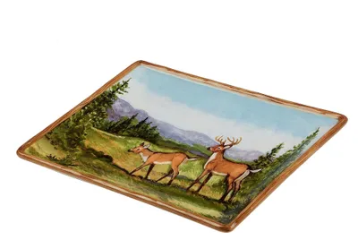 Produktbild von Servierplatte Mountain Summit, rechteckig, 35,6 x 25,4 cm, mehrfarbig