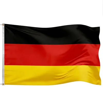 Produktbild von Deutsche Flagge, 90x150 cm - Fanartikel für die WM 2026 mit 2 Messingösen