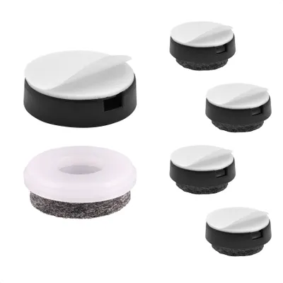 Produktbild von WAGNER QuickClick® Filzgleiter ULTRASOFT - 4er-Set zum Kleben, 4x Basis + 4x Gleiteinsatz Ø 25 mm, DE Ware - 15830300