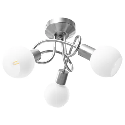Zdjęcie produktu dla Lampa Sufitowa Z Ceramicznymi Kloszami Na 3 Żarówki E14 Lumarko!