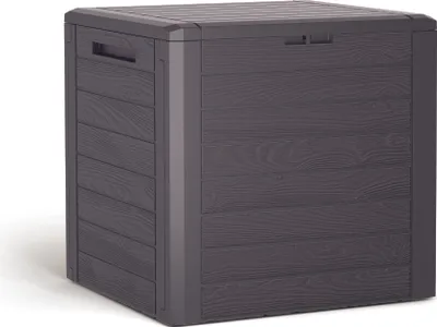 Produktbild von Aufbewahrungsbox für Garten WOODEBOX - erdbraun 140 Liter