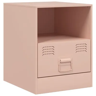 Obrázok produktu pre Nočný stolík ružový 34,5x39x44 cm oceľ