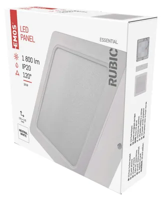 LED svítidlo RUBIC 17 x 17 cm, 18 W, neutrální bílá