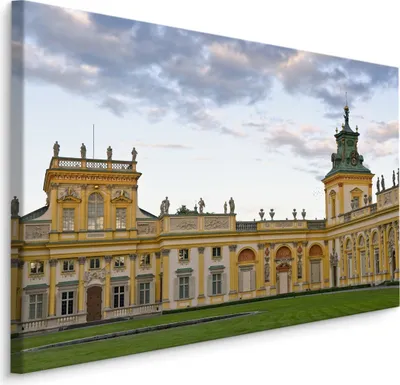 Produktbild von Fabelhafte Canvas LEINWAND BILDER 70x50 cm XXL Kunstdruck Warschau Palast Antik