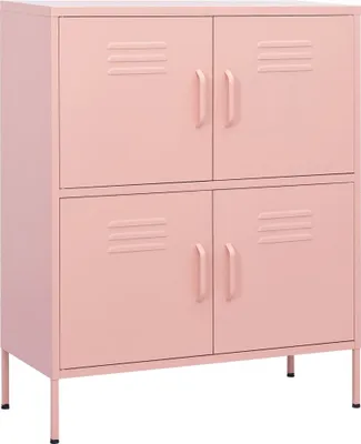 Produktbild von vidaXL Lagerschrank Rosa 80x35x101,5 cm Stahl