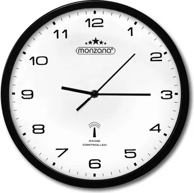 A studio shot of a wall clock.